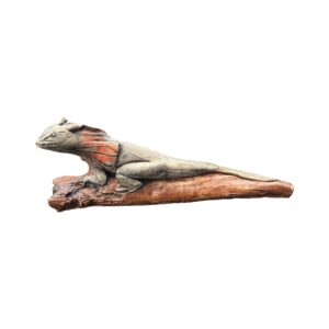 Concrete Frill Neck Lizard Statue